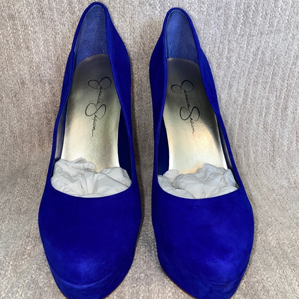 Jessica Simpson Blue Heels
